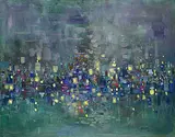 Janet Mitchell, Sound of Spring, 1962, oil on wood board