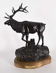 Willard Morin, Wapiti #9/30, 1979, bronze sculpture