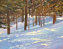 Neil Patterson, Winter's Light, oil on canvas board
