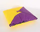 Jack Shadbolt, Untitled - Purple and Yellow Cushion, fabric cushion
