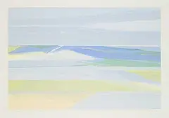 Gordon A. Smith, Sandspit #1/40, colour silkscreen on paper