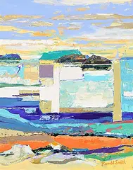 Ronald Smith, Ganges Inlet, oil on canvas