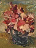 William Lewy Leroy Stevenson, Bouquet, oil on paper board