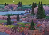 Keith Thomson, Untitled - Forest Twilight, 1990, watercolour on paper