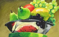 Les Thomas, Fruitbowl, 1993, oil on canvas