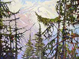 H. William Townsend, Hike Near Moraine Lake, Alberta, oil on canvas