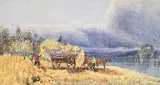 Charles Jones Way, Approaching Storm, watercolour on paper