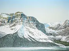 William H. Webb, Breakup, Hector Lake, 1992, acrylic on canvas