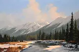 Karl E. Wood, Bow Valley, oil on canvas