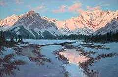 Robert Edward Wood, Winter Sun [Kananaskis], 1999, oil on canvas