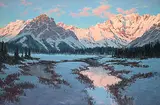 Robert Edward Wood, Winter Sun [Kananaskis], 1999, oil on canvas