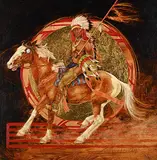 Michele Zarb, Dancing with the Wheel, 2001, oil on wood board