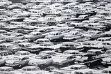 Paul de Groot, Parking Lot, 2024, oil on canvas