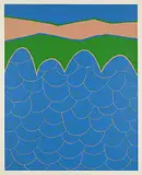 Gus Guerin, Untitled - Feathered Horizon #Artist's Proof 1/2, colour silkscreen on paper