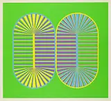 Katie von der Ohe, Purple Two Step #2/16, 1969, colour silkscreen on paper