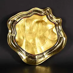 Evan Penny, Gilden Body Form-2, 2024, gold leaf painted resin sculpture