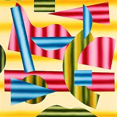 Untitled - Colour and Shape Study by Risa Witten, 2025, acrylic on wood panel, sold Sep 2025