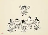 Sorosiluto Ashoona, Pumuaqataijut #18/48, 1976, lithograph on paper
