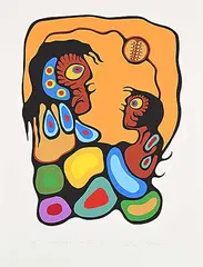 Richard Bedwash, Artist Entering the Shaking Tent #89/98, colour silkscreen on paper