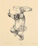 James Archibald Houston, Drummer #14/150, 1986, lithograph on paper