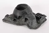 Joe Kidlapik, Untitled - Igloo Building, black stone carving