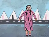 George Littlechild, Enfranchised Indian, 1986, acrylic on paper