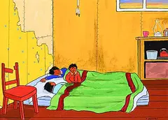 James A. Logan, Early Riser, 1998, acrylic on wood panel