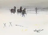 Ken Lonechild, Go for the Load Another Day, 1987, acrylic on canvas