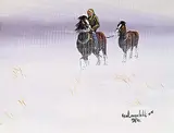 Ken Lonechild, Darn It's Cold, 1987, acrylic on canvas