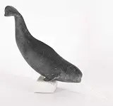 Paul Quviq Malliki, Untitled - Diving Narwhal, 2005, stone and bone carving