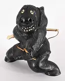 Uriash Puqiqnak, Untitled - Hunter at the Ready, 1998, bone and stone carving