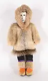 Mikki & Noah Siusangnark, Untitled - Smirking Inuk, seal skin and mixed media doll