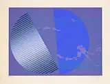 Leopoldo Torres Agüero, Untitled - Blue Sphere #54/200, 1979, colour silkscreen on paper
