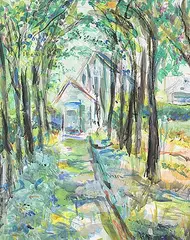 Alan Briks, Archway [Coutt's Centre for the Arts], 2017, mixed media on paper