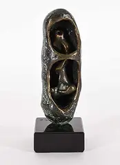 Jean-Guy Dallaire, Inner and Outer Form [Detached], 1991, bronze sculpture