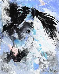 Adeline Halvorson, Effervescent, acrylic on canvas