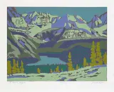 Illingworth Kerr, O'Hara Night #130/150, colour silkscreen on paper