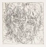 Barbara Ann Kipling, Head #3/20, 1967, drypoint on paper
