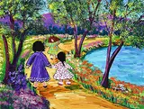 Katerina Mertikas, A Lovely Path, 2000, acrylic on wood board