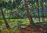 David John More, September Stream - Prairie Creek