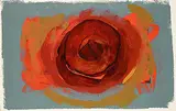 Allen Patten, Untitled - Fire Curls, acrylic on paper
