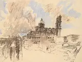 Joseph Francis Plaskett, Untitled - Paris Cathedral