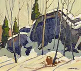 Robert Lee Chadwick, Light and Shadow, 1954, oil on wood panel