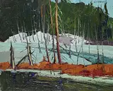 Robert Lee Chadwick, Early Spring, Raven Lake, Haliburton, oil on canvas board