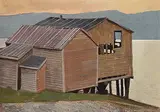 Alan Caswell Collier, Sandy Cove, Bonavista Bay, Newfoundland, oil on wood board