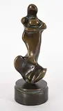 Jean-Guy Dallaire, Tall Figure Holding Egg #1/7, 1998, bronze sculpture