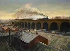 Peter Cunningham, Midland Sunset, acrylic on canvas