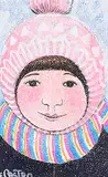 Alberto de Castro, Untitled - Bundled Up, oil on wood board