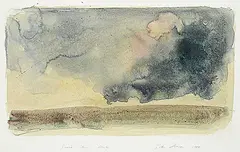 Peter Deacon, Prairie Storm - Alberta, 1985, watercolour on paper