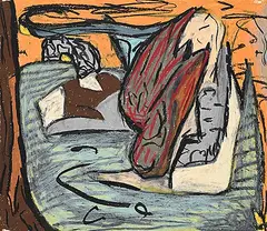 Mark Douglas Dicey, Ridge, 1989, pastel on paper